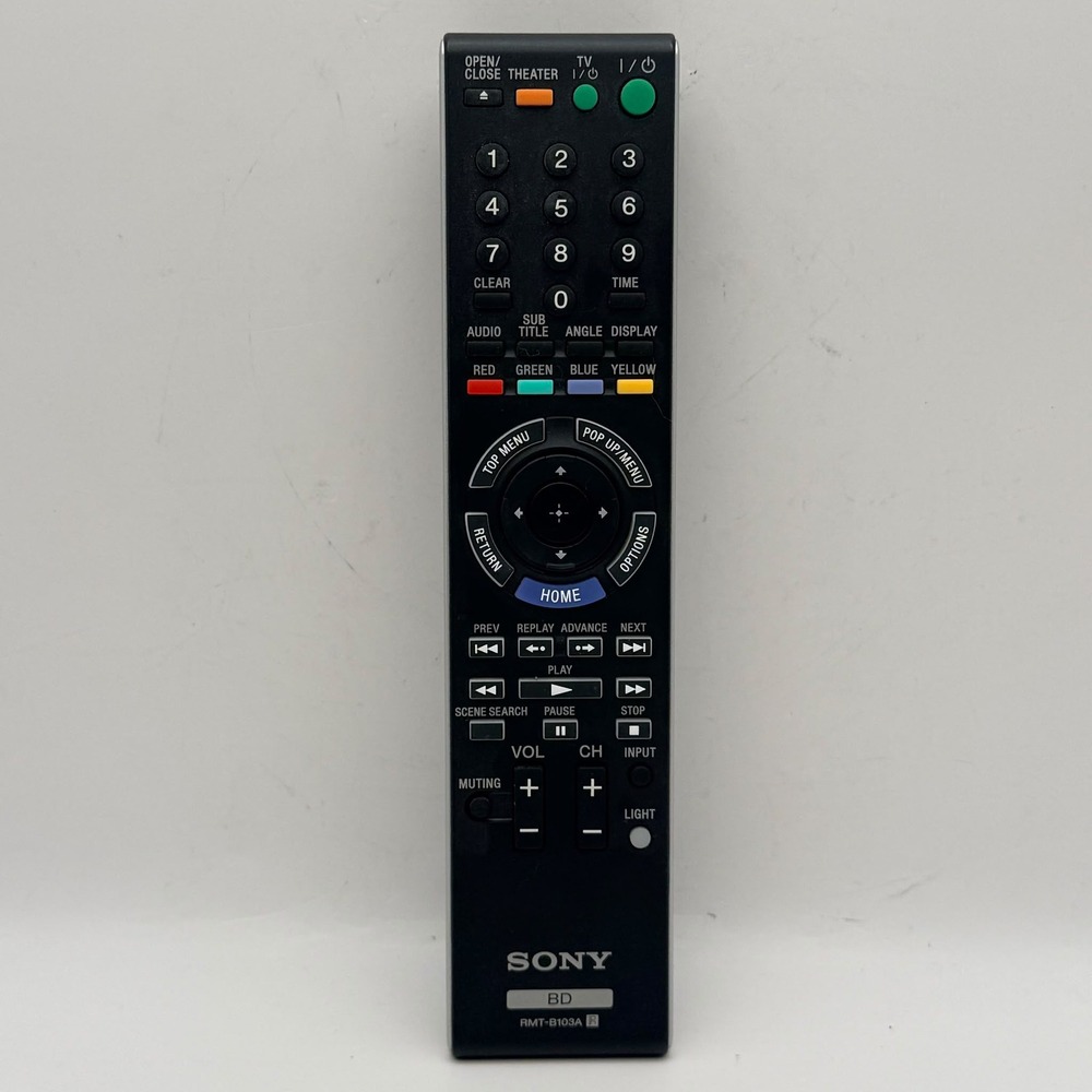 Sony Blu-ray Disc Player Remote Control Black RMT-B103A Replacement Home Theater